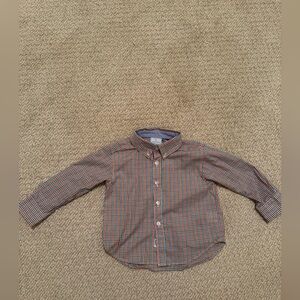 Little English Red, Blue, & Green Plaid Button Down Shirt